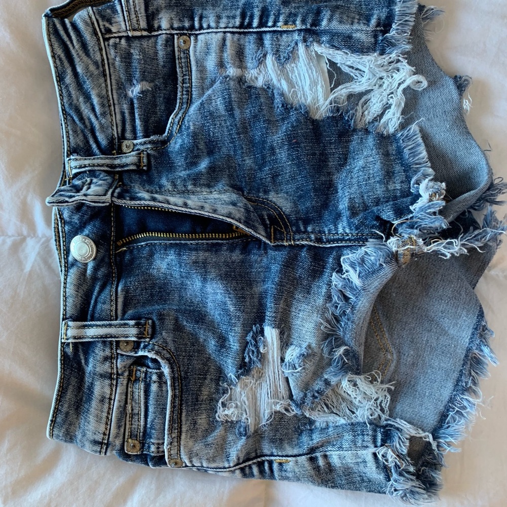 Ripped Jean Shorts